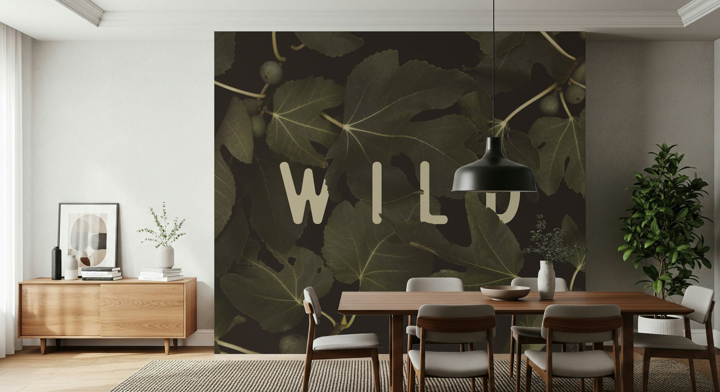 Fig Leaves: Stay Wild Wall Mural -2489734