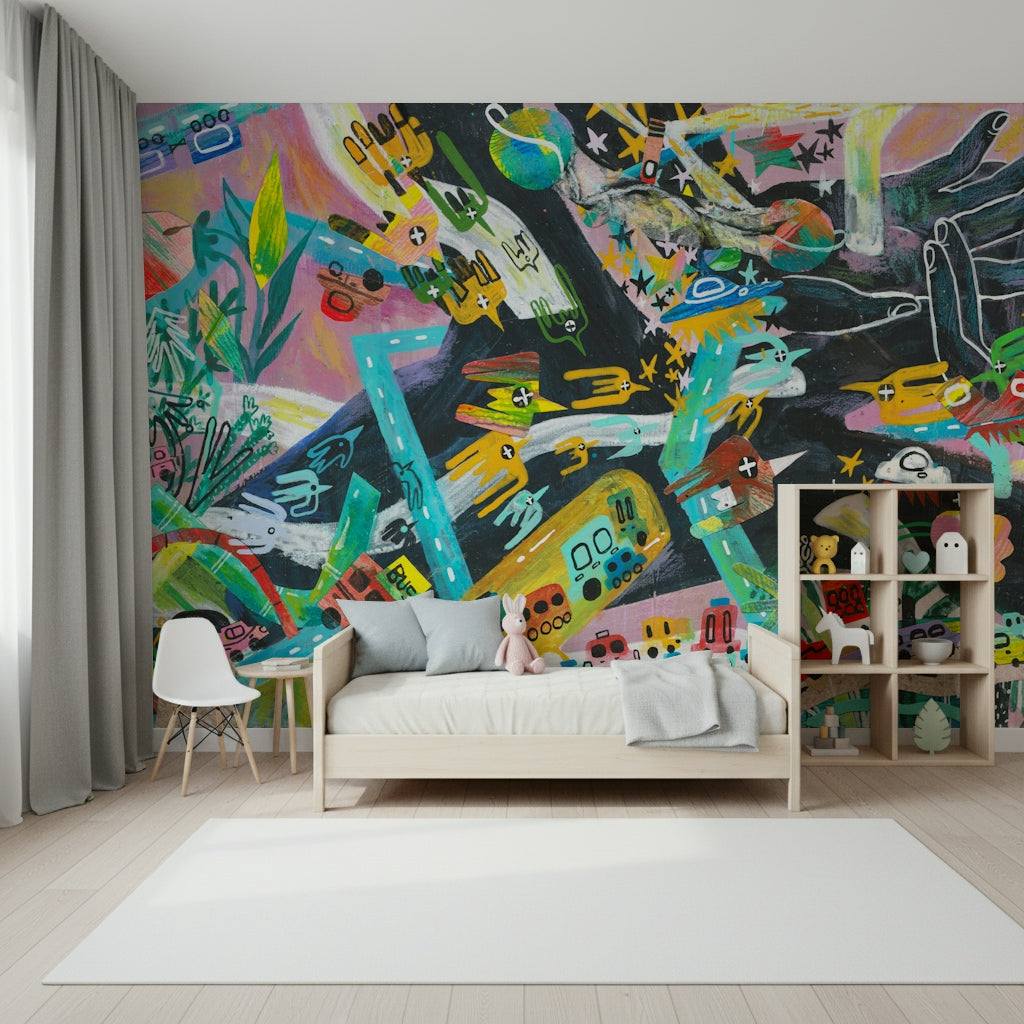 Urban Sprawl Symphony Wall Mural -2574515