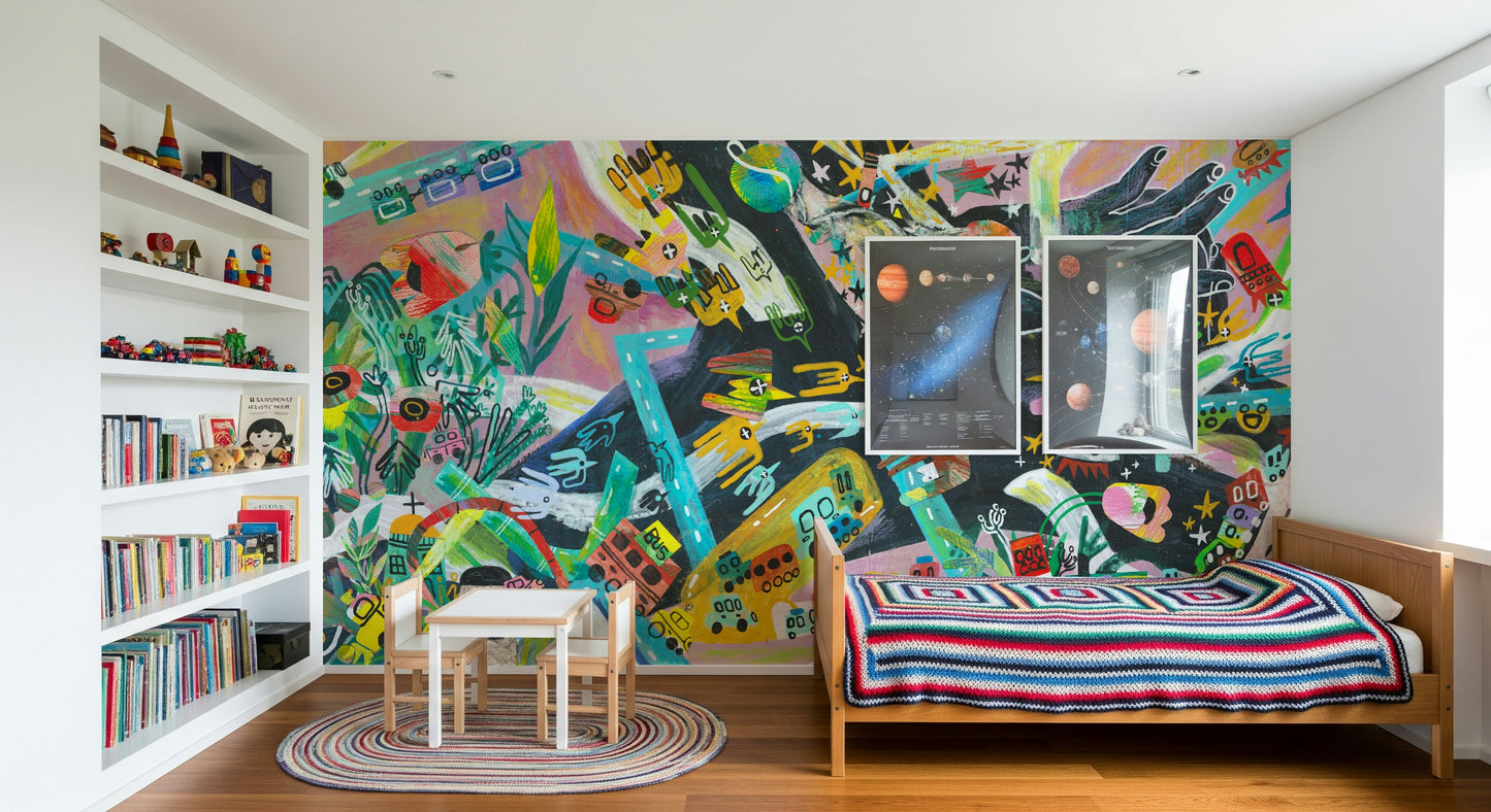 Urban Sprawl Symphony Wall Mural -2574515