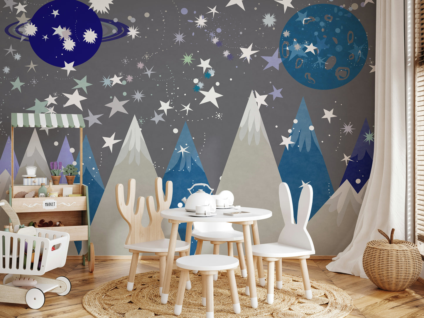 Starry Mountain Dreams Wall Mural -2719923
