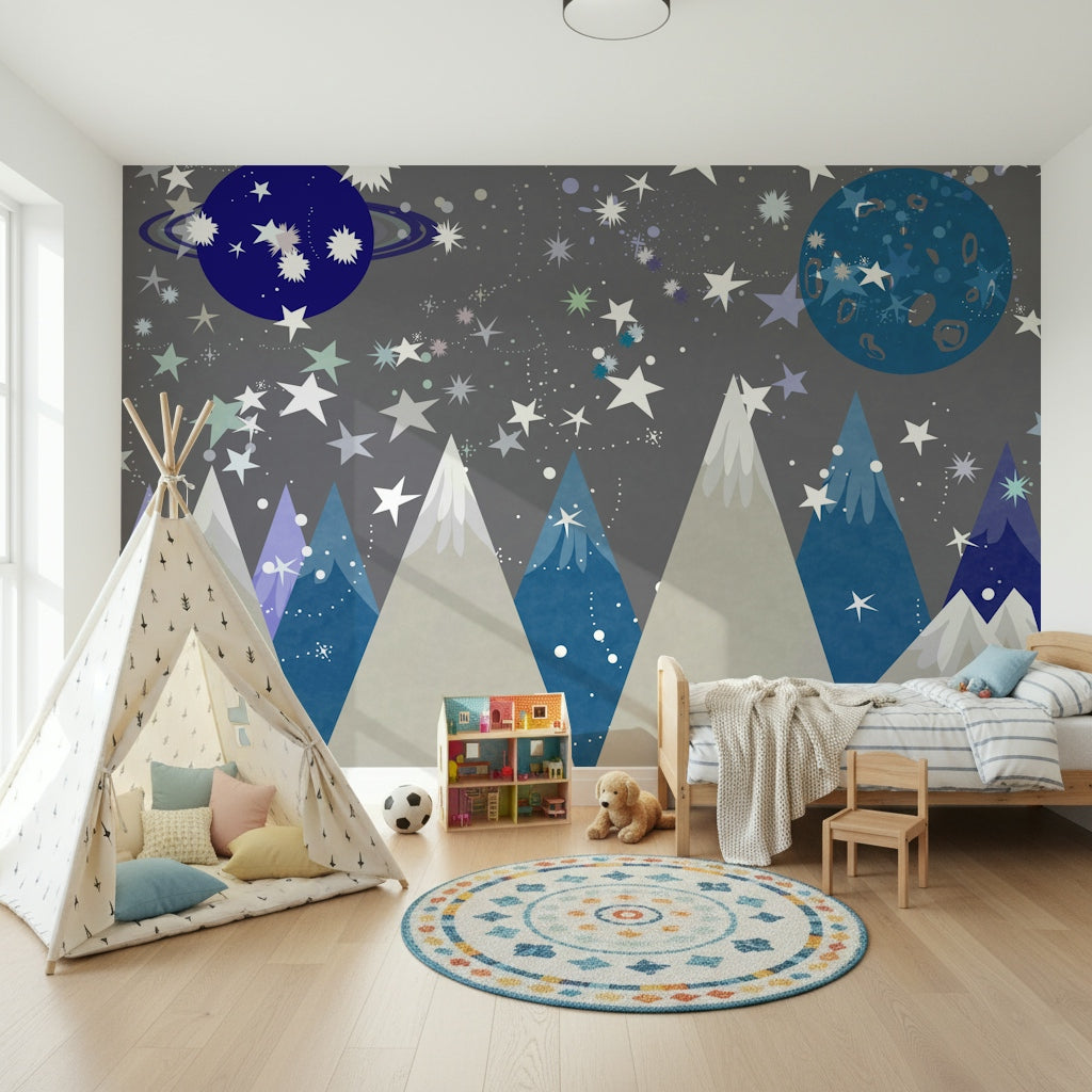 Starry Mountain Dreams Wall Mural -2719923