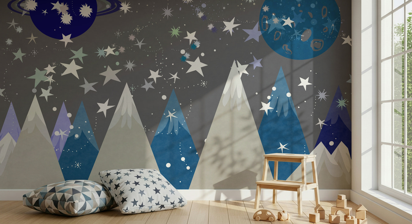 Starry Mountain Dreams Wall Mural -2719923