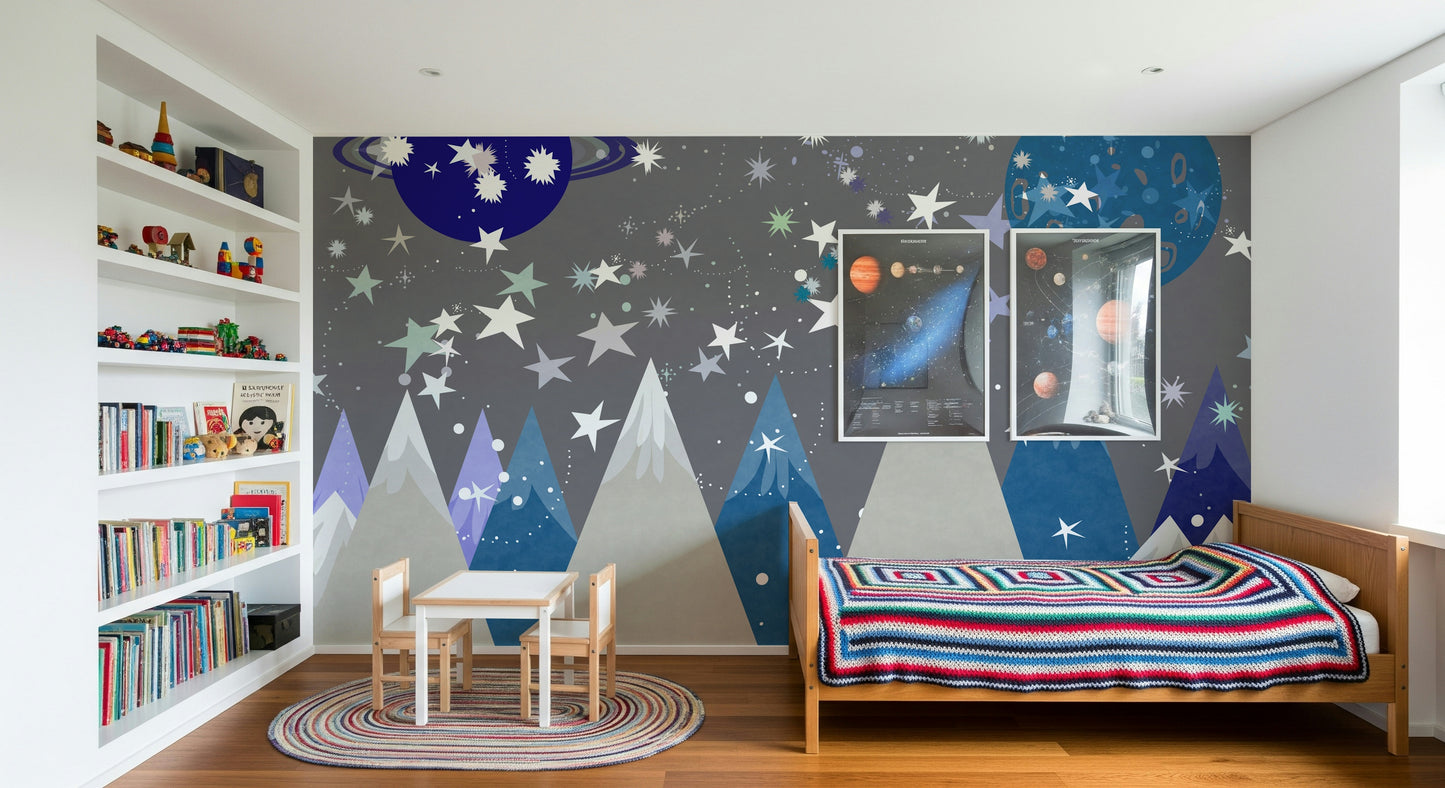 Starry Mountain Dreams Wall Mural -2719923
