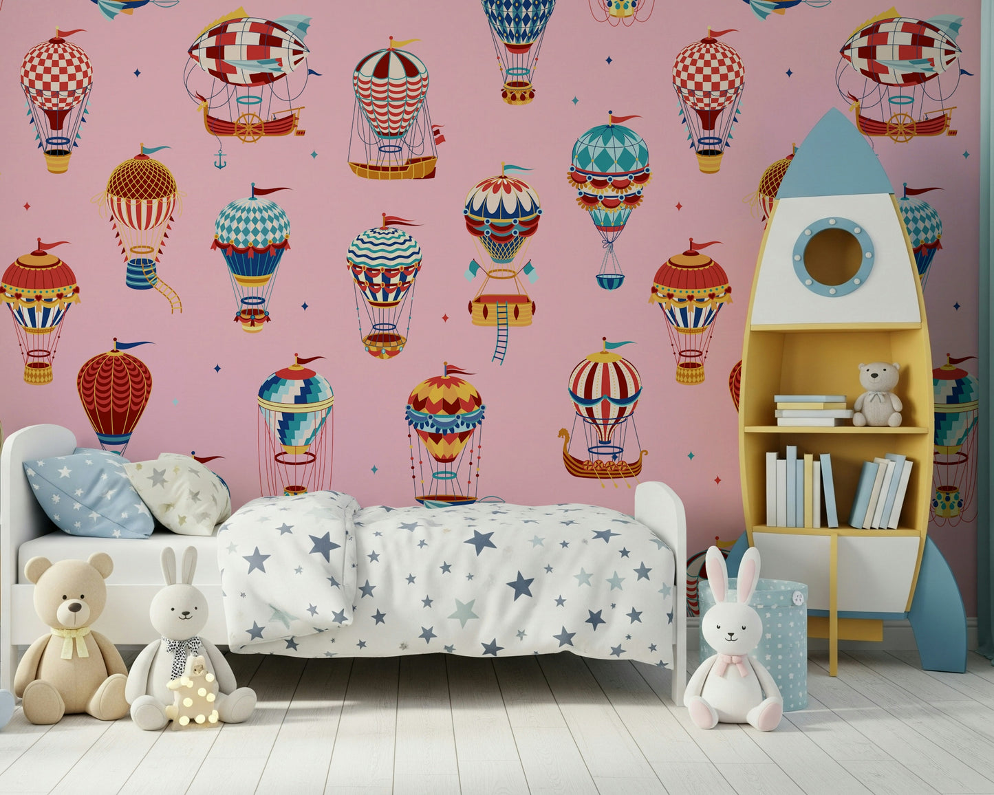 Vintage Balloon Voyage Wall Mural -2735488