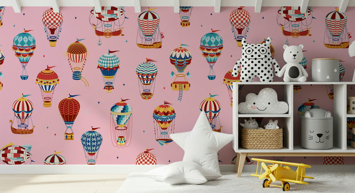 Vintage Balloon Voyage Wall Mural -2735488