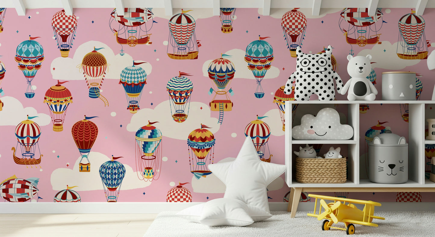 Cloudbound Balloons Wall Mural -2735493