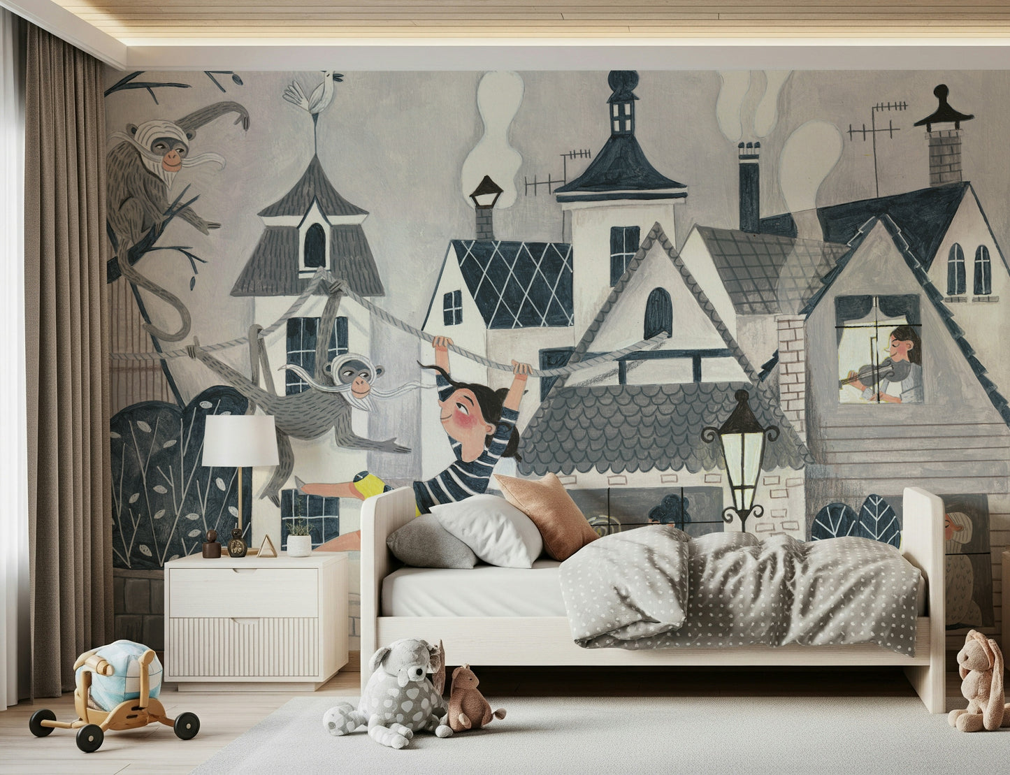 Town Swing Adventure Wall Mural -2663434