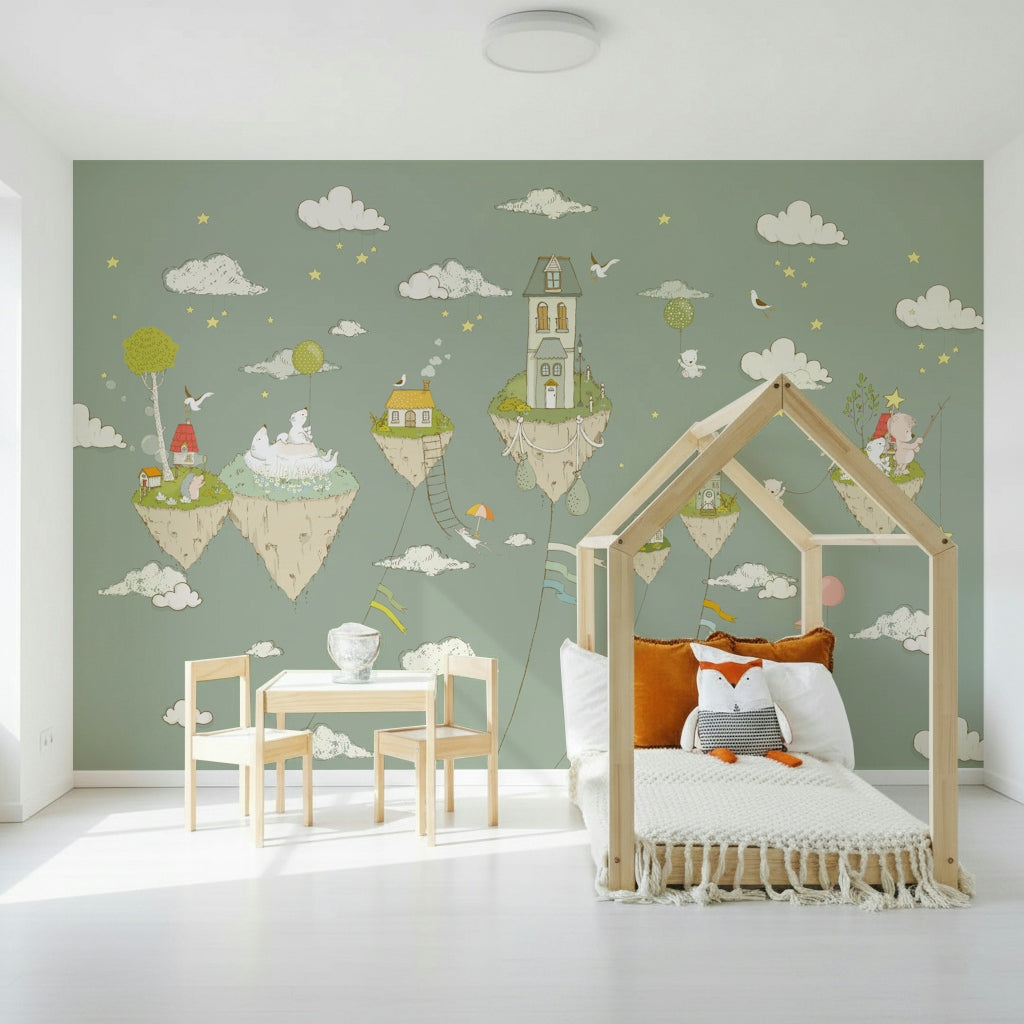 Dreamy Sky Islands Wall Mural -2759477