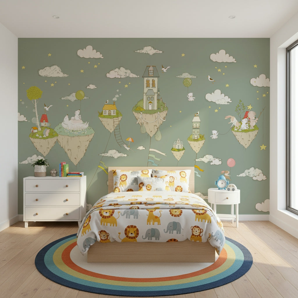 Dreamy Sky Islands Wall Mural -2759477