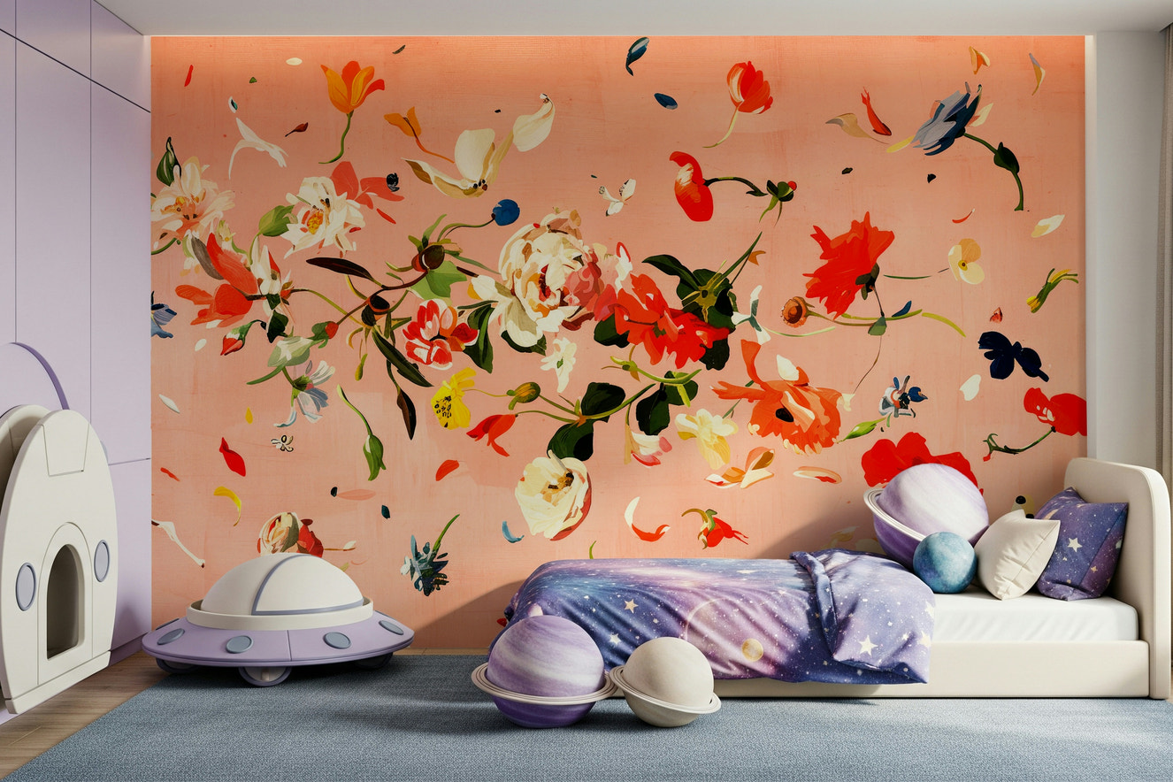 Floral Flush Wall Mural -2740785