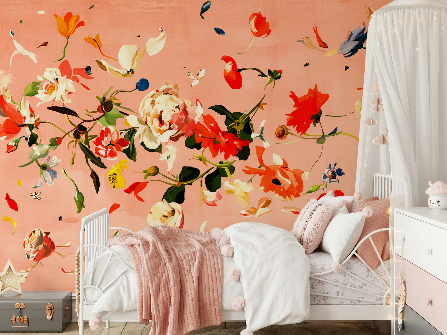 Floral Flush Wall Mural -2740785
