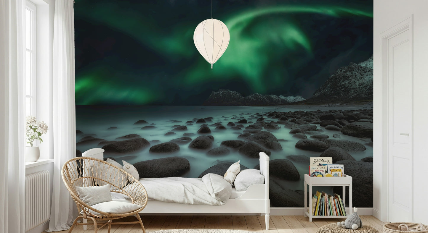 Mystic Shore Lights Wall Mural -804194