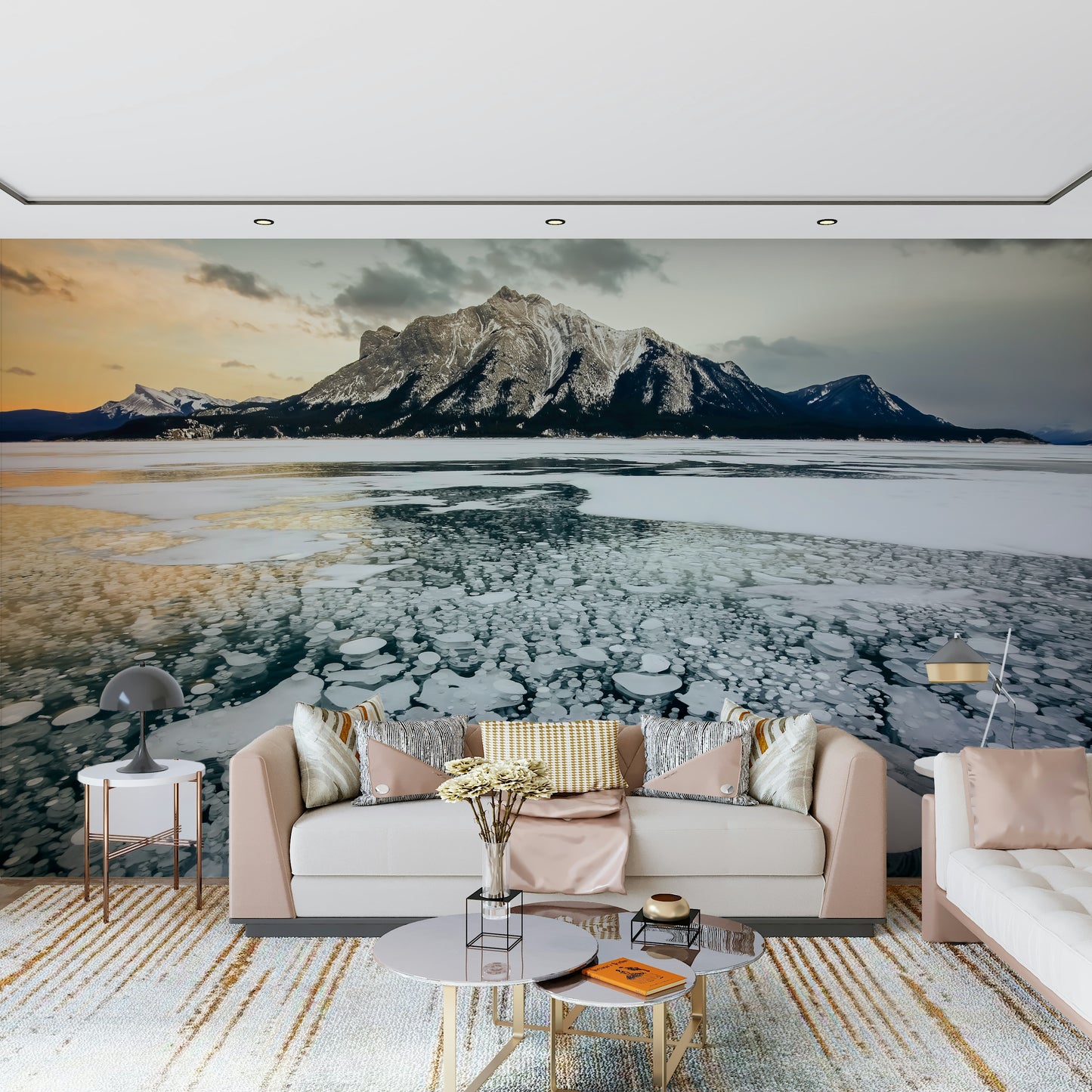Frozen Bubbles: Mountain Vista Wall Mural -2414949