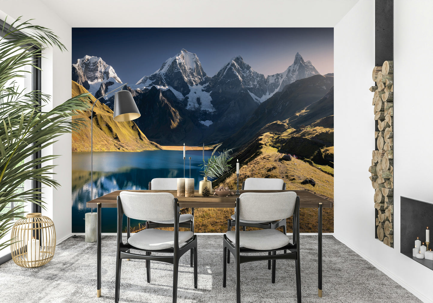 Andean Peaks & Serene Lake Wall Mural -2316692