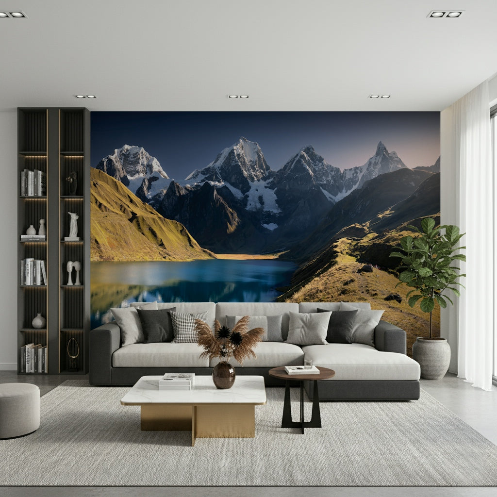 Andean Peaks & Serene Lake Wall Mural -2316692