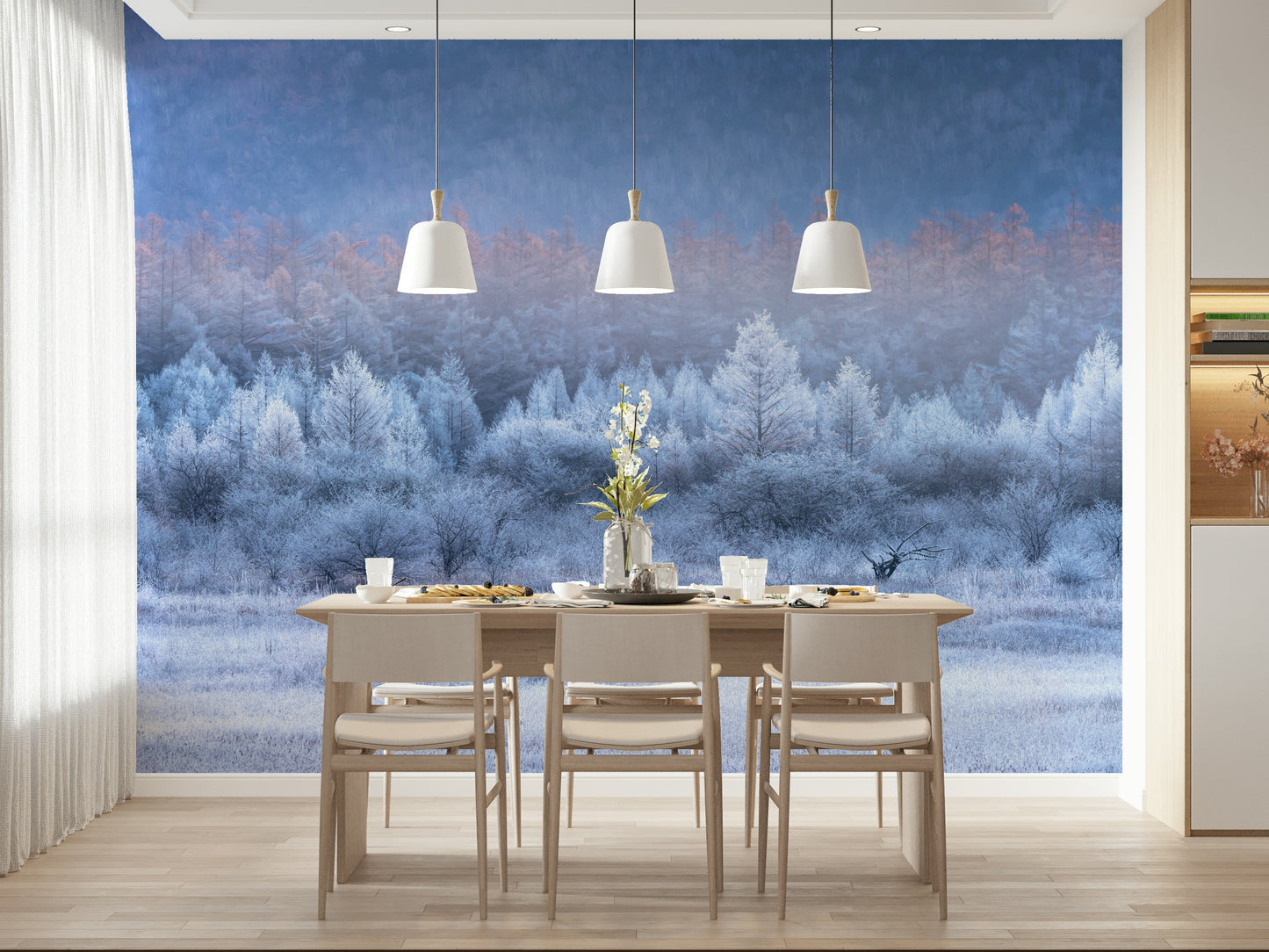 Frozen Dawn Vista Wall Mural -2593096