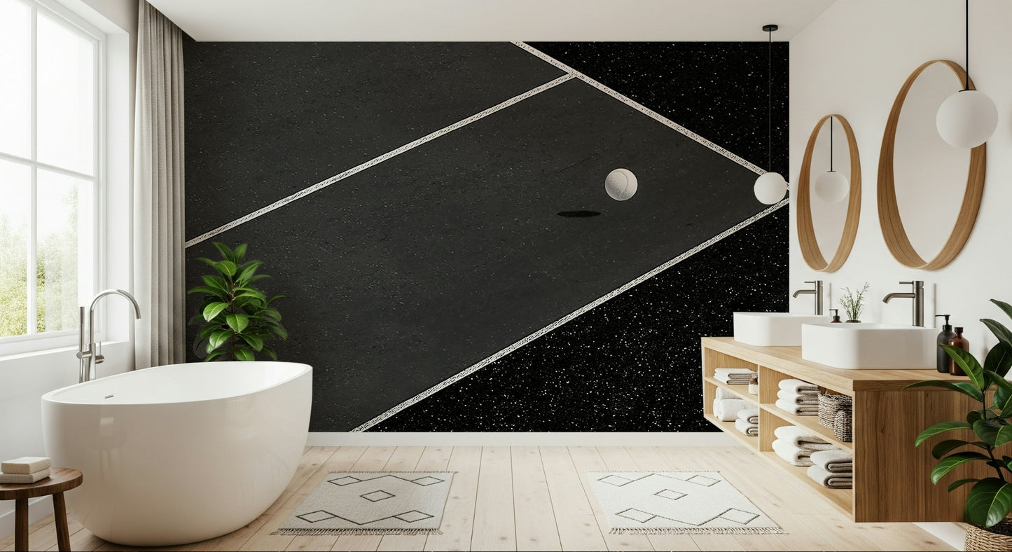 Game On: Minimalist Court Wall Mural -2262507