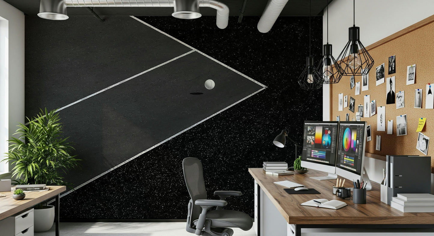 Game On: Minimalist Court Wall Mural -2262507