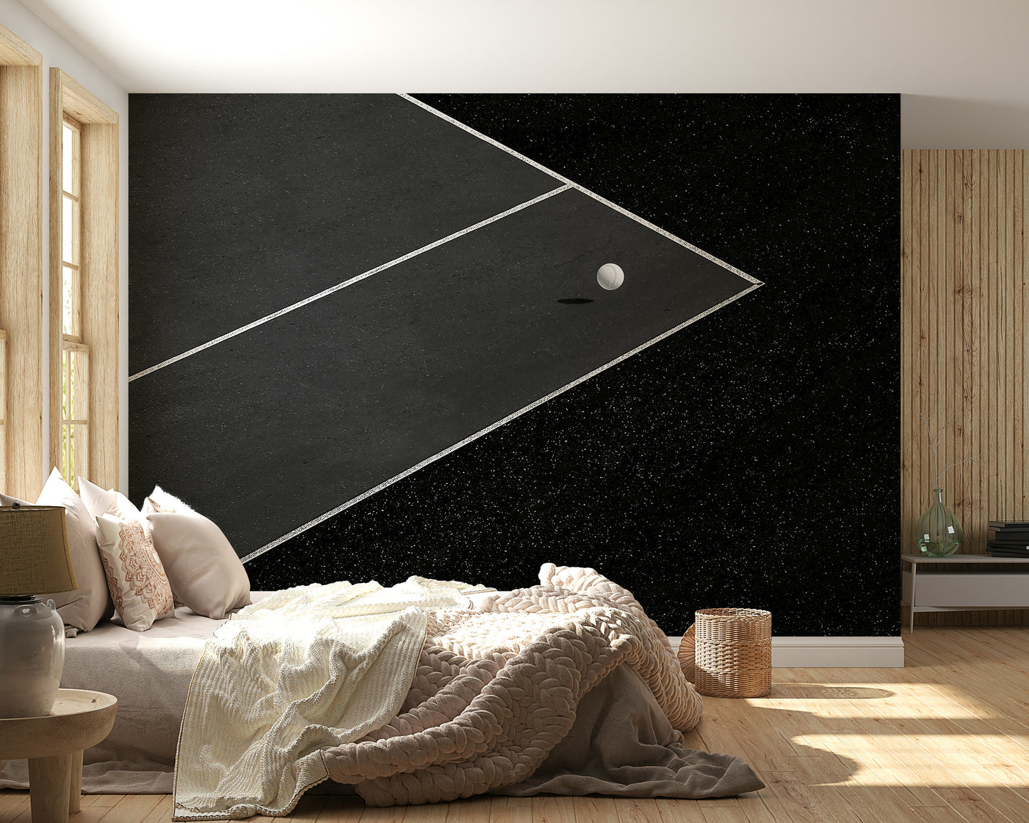Game On: Minimalist Court Wall Mural -2262507
