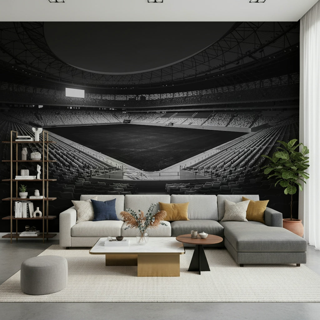 Stadium in Monochrome Wall Mural -2178152