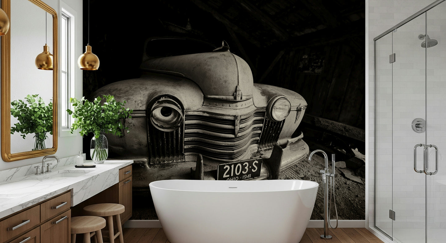 Vintage Ride: 1941 Olds Wall Mural -2348972