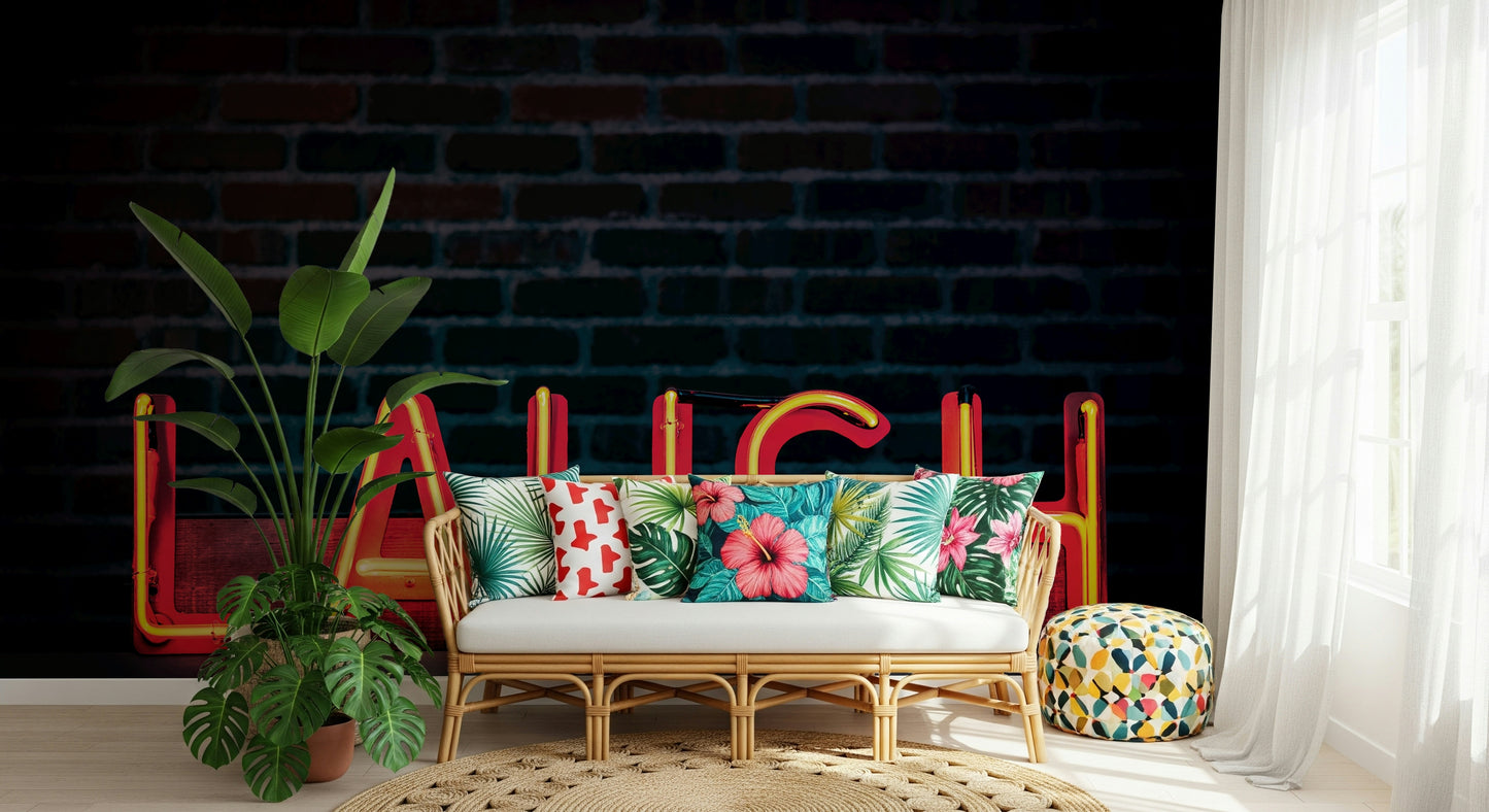 Laugh Neon Glow Wall Mural -2226251