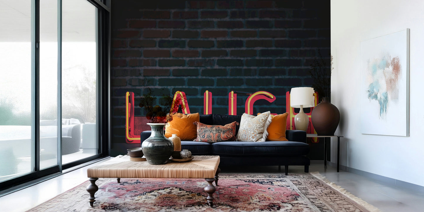 Laugh Neon Glow Wall Mural -2226251