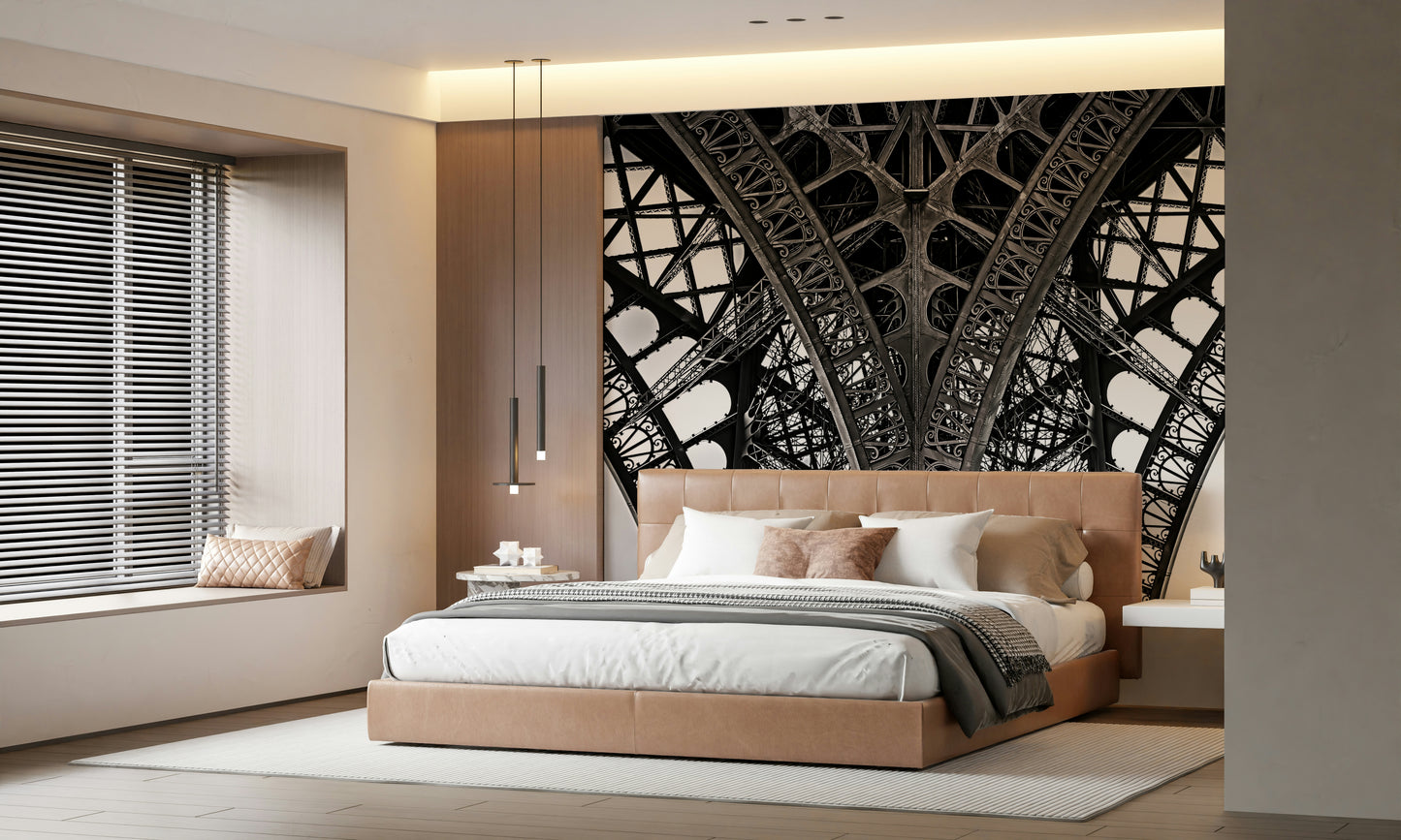 Eiffel's Ascent Wall Mural