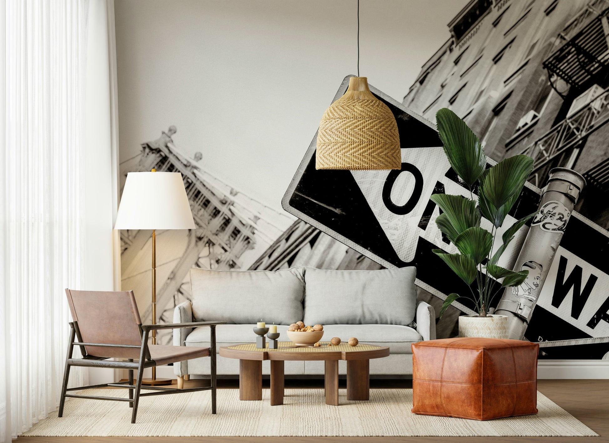 Urban NYC Wall Mural – Dynamic mural with metropolitan vibes, highlighting the energy of New York City.