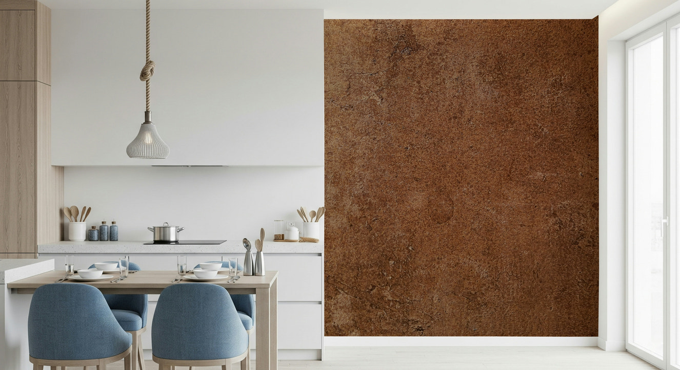 Aged Leather – Saddle Wall Mural – Rich brown leather texture mural with a vintage saddle tone for a warm, timeless look.