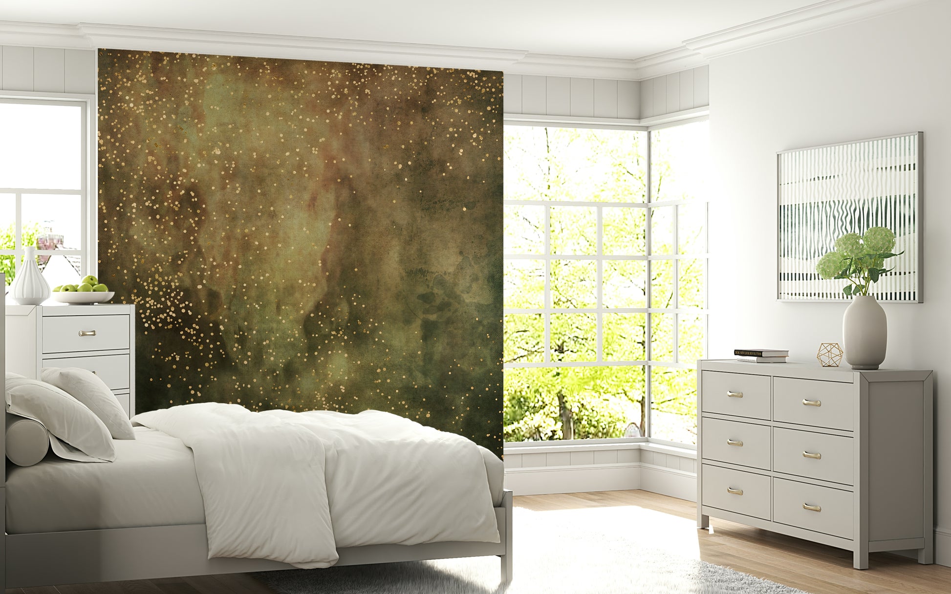Ethereal Texture Wall Mural – Misty blend of pale neutrals and smoky gradients adding depth and serenity to walls.