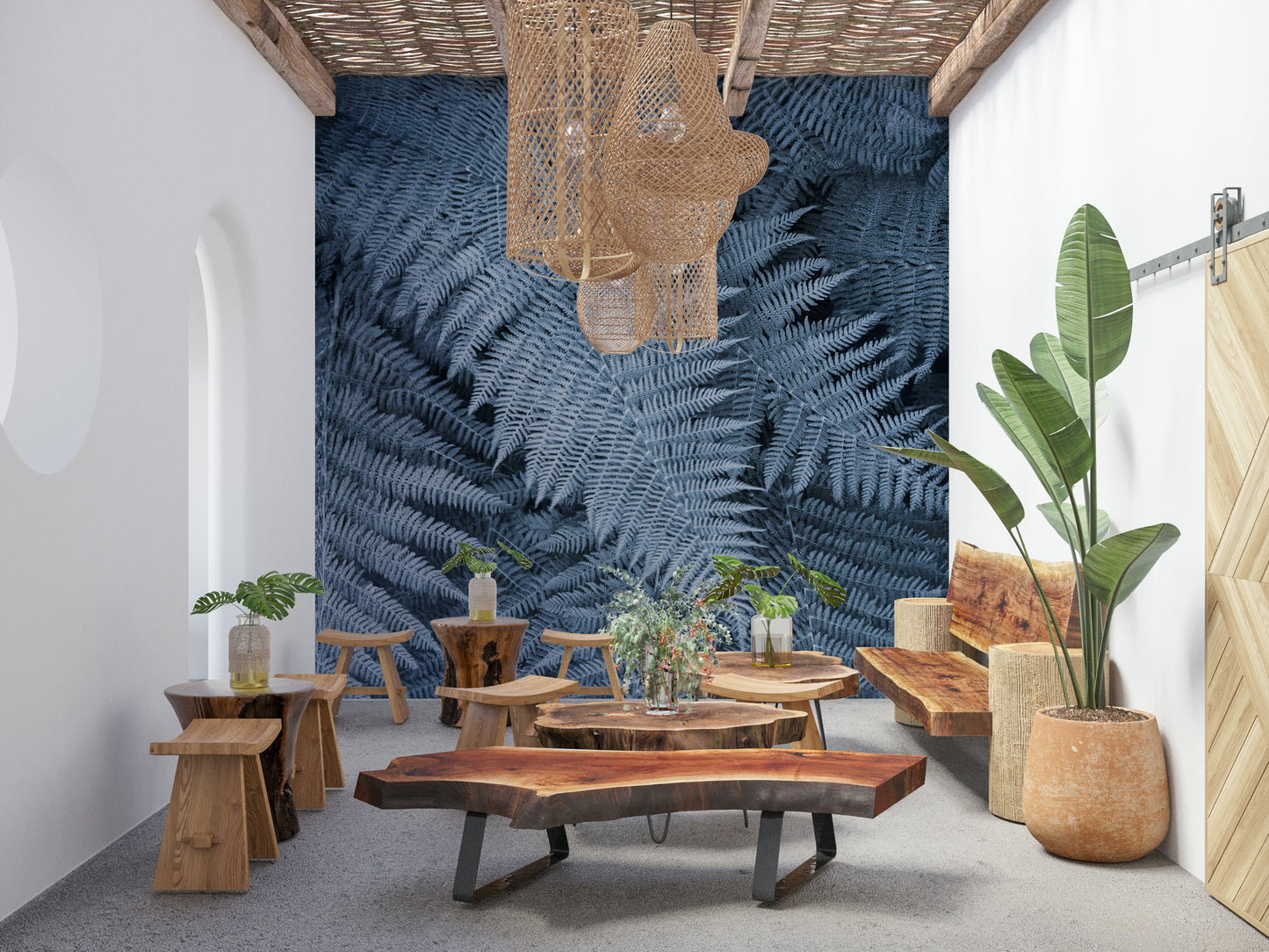 Frosted Fern Delight Wall Mural