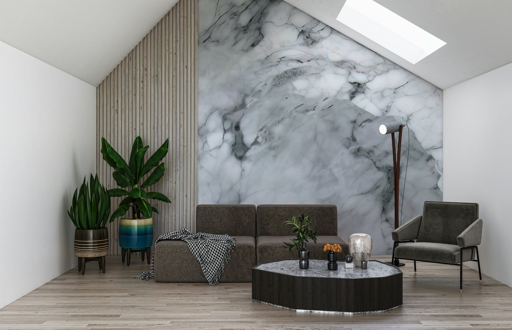 Ageless Stone Wall Mural — classic stone patterns creating a natural, enduring design.