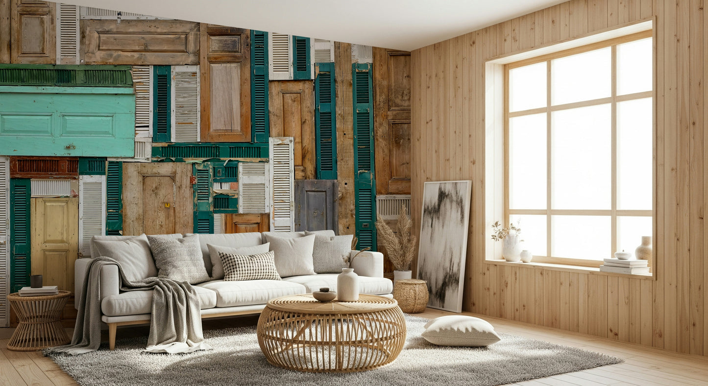 Doorscape Collage Wall Mural -1084333