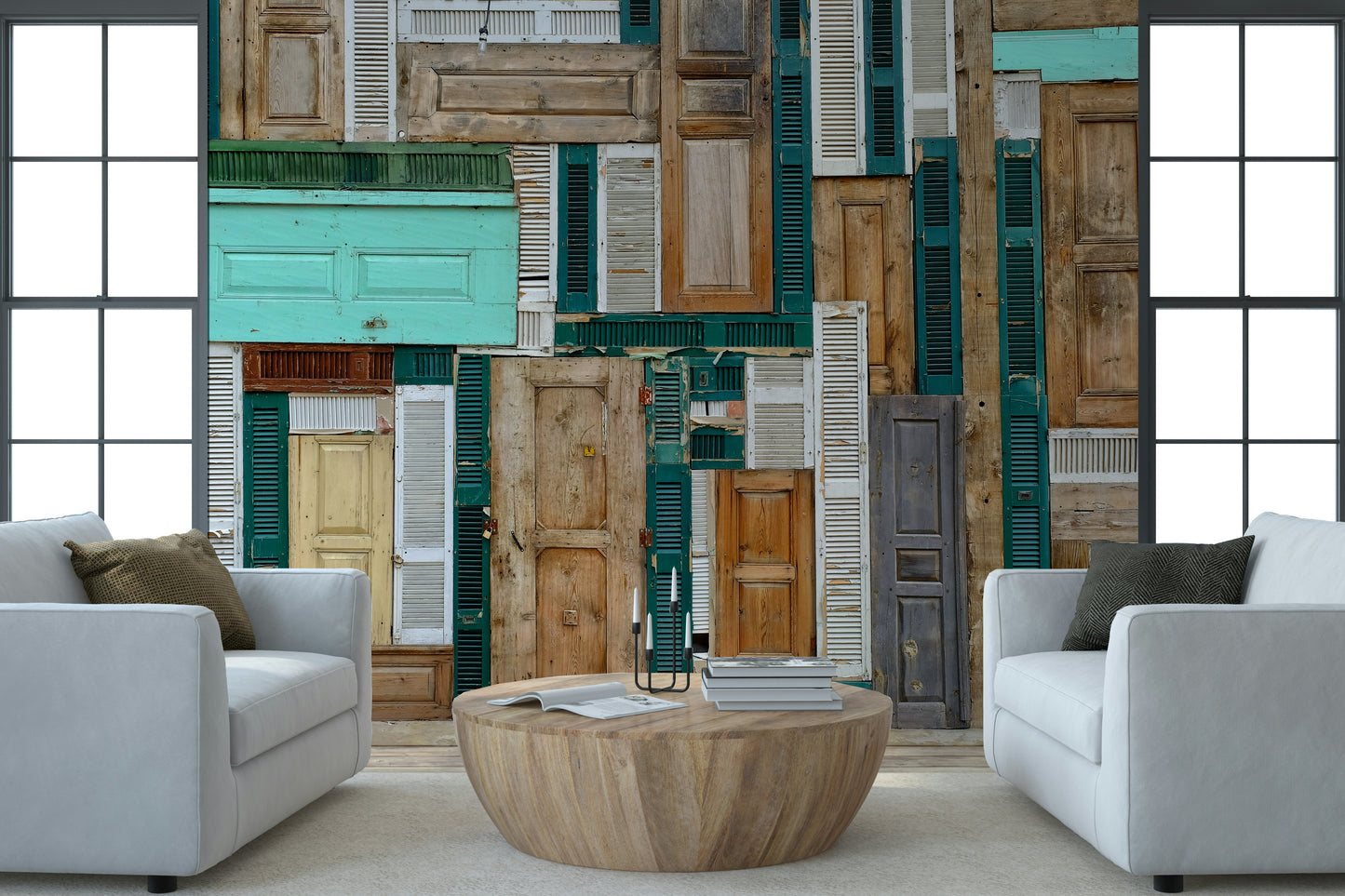 Doorscape Collage Wall Mural -1084333