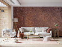 Rustic Rust Wall Mural — textured rust pattern creating a vintage, earthy interior vibe.