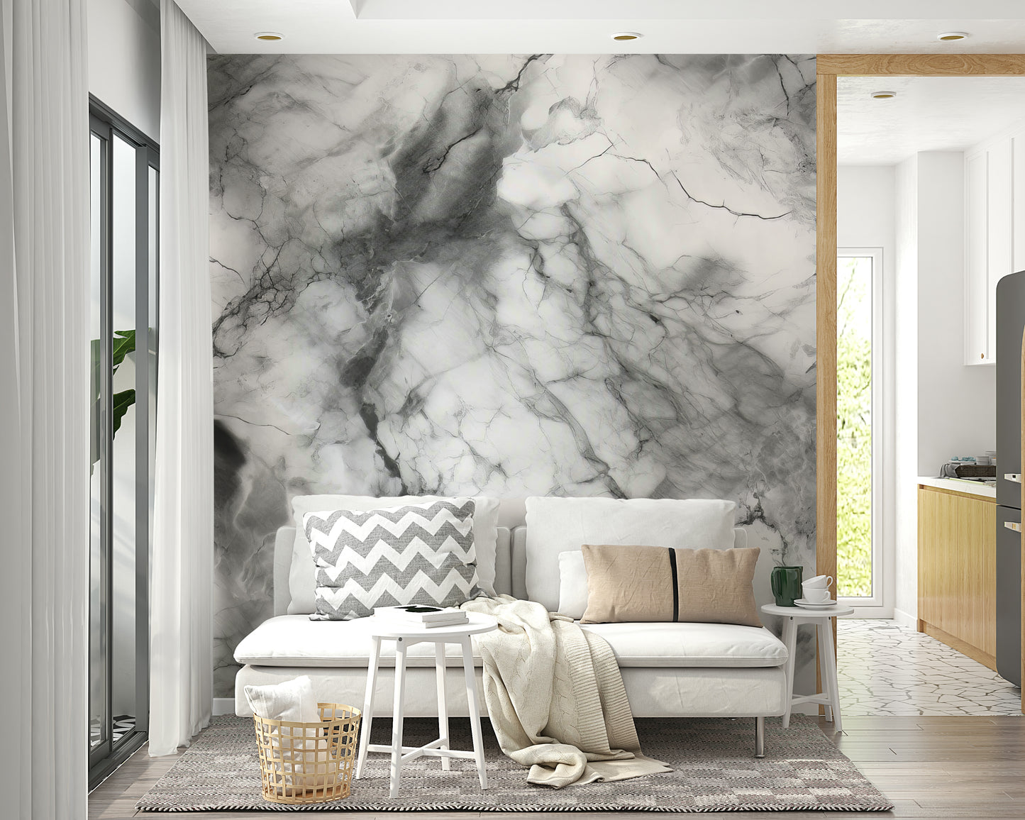 Gray Marble Texture Wall Mural -2566728