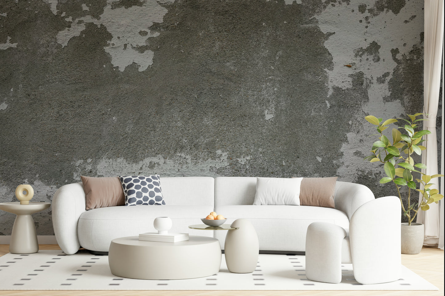 Distressed Concrete Wall Mural -2566584