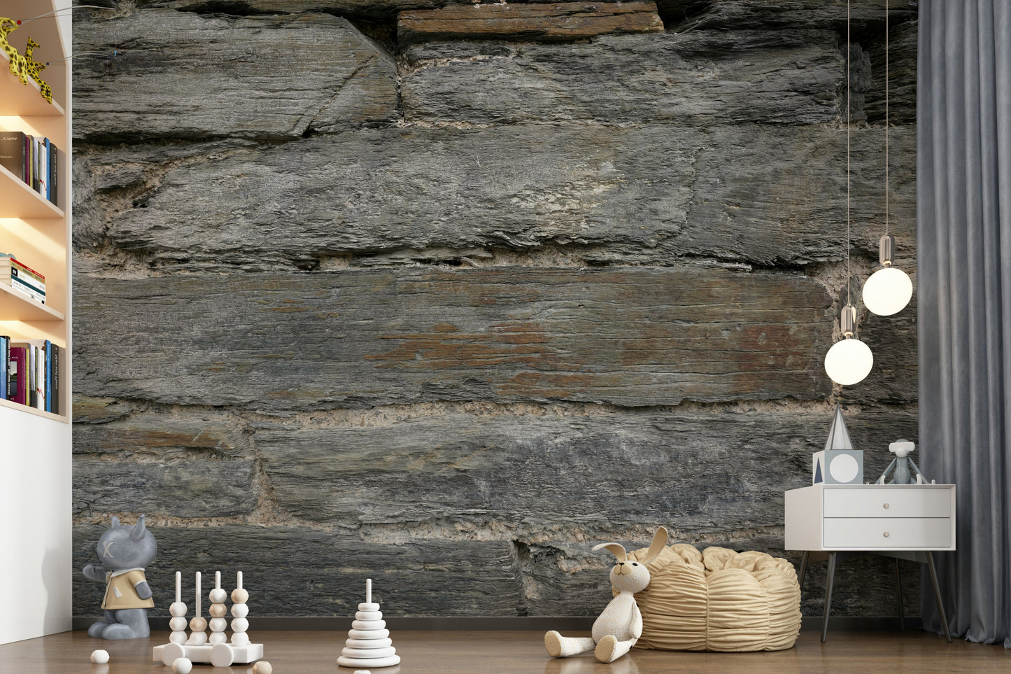 Aged Stone Wall Mural -2566588