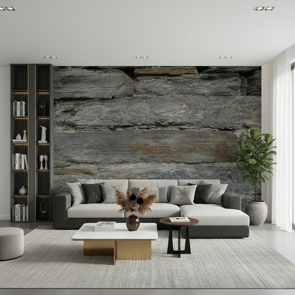 Aged Stone Wall Mural -2566588