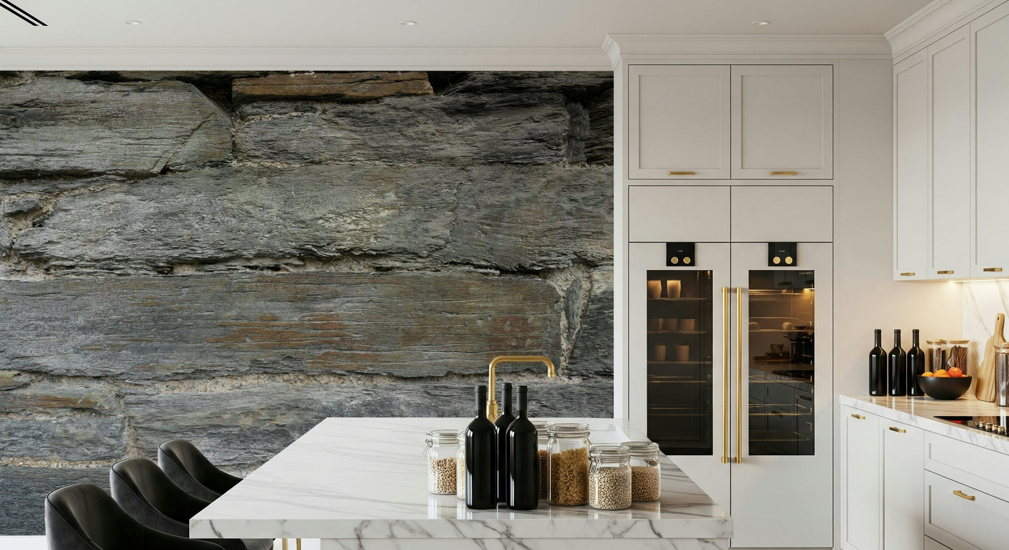 Aged Stone Wall Mural -2566588