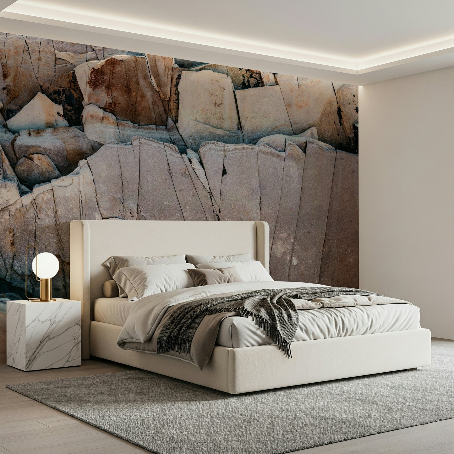 Stone Geometry Wall Mural -2226345