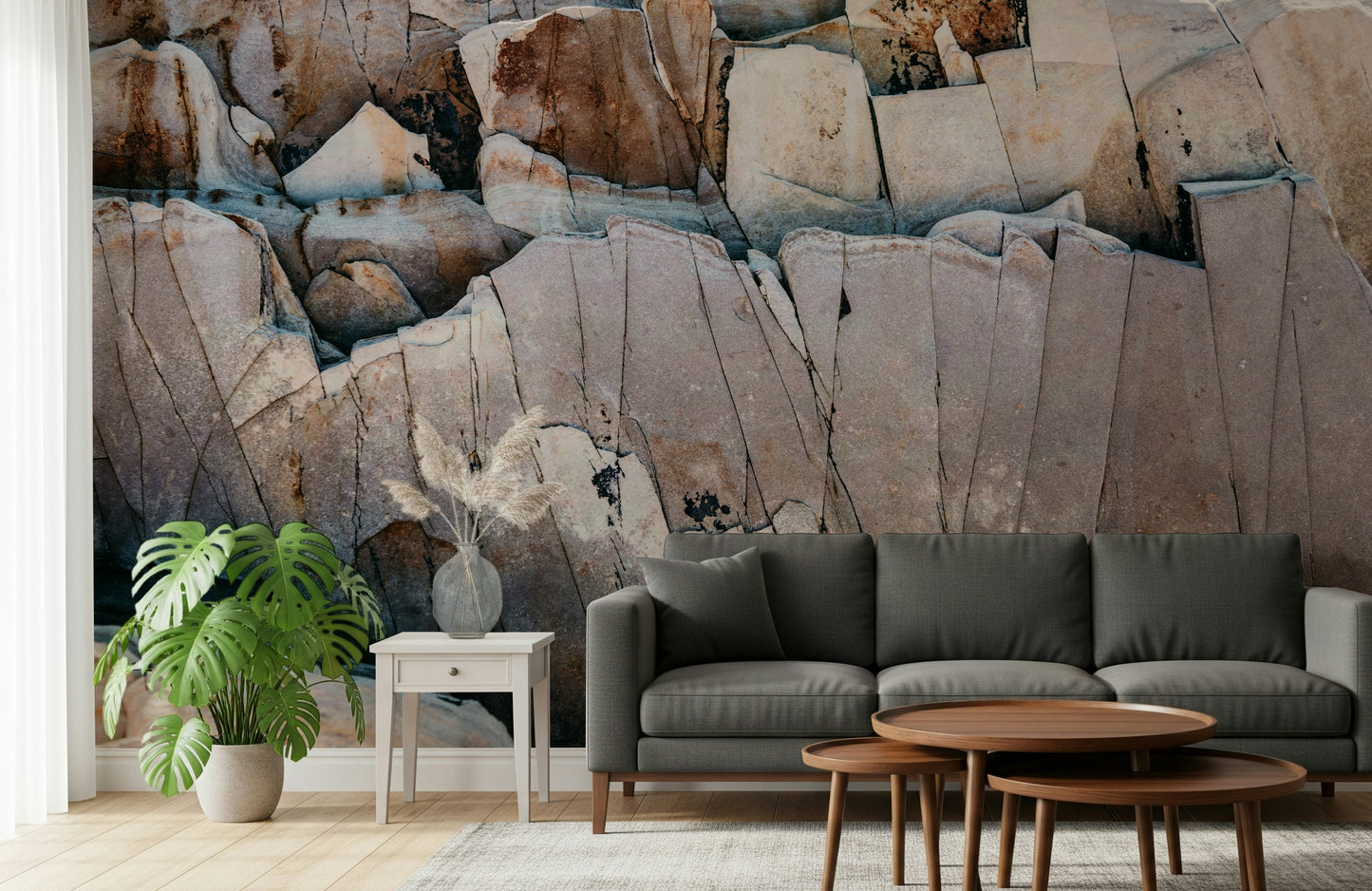 Stone Geometry Wall Mural -2226345