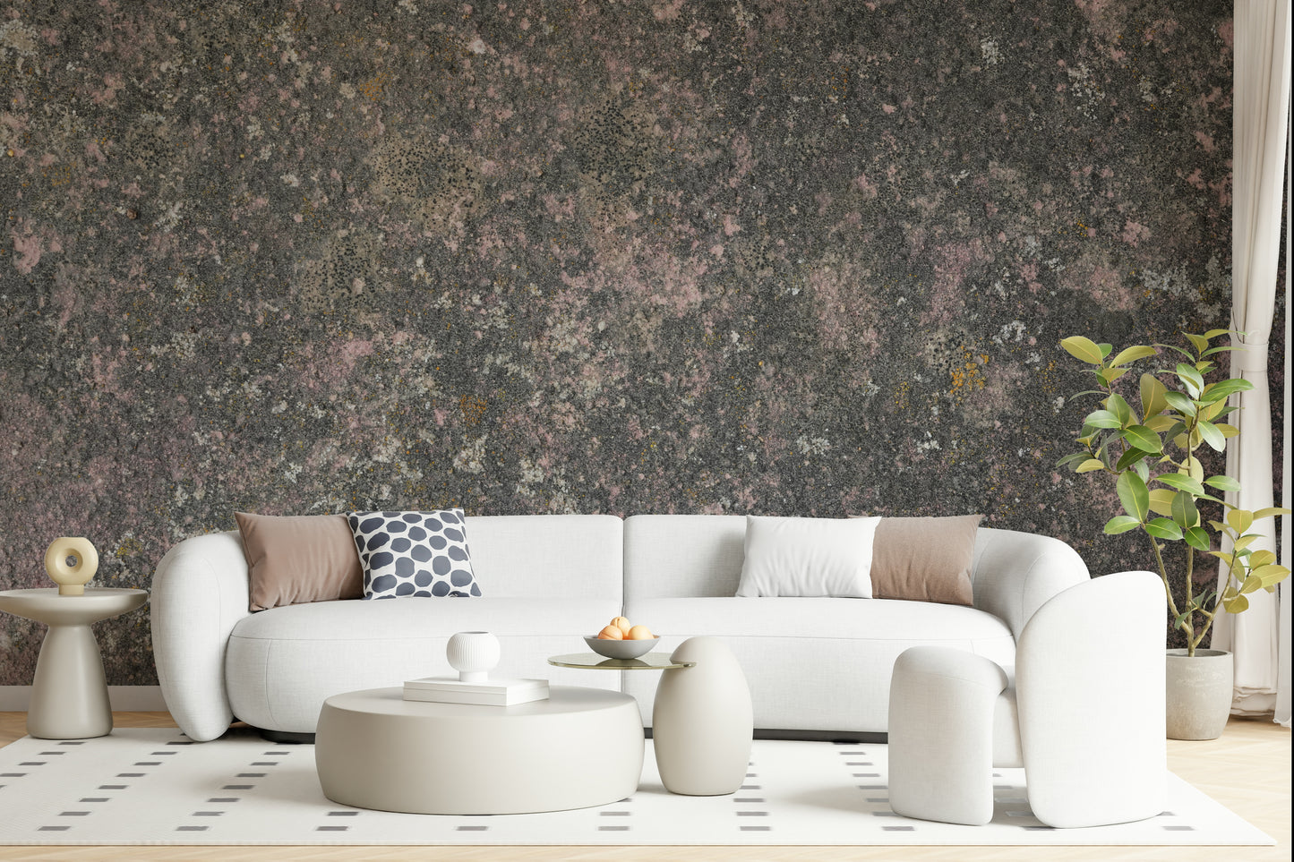 Whispers of Pink Stone Wall Mural -2566600