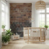 Wall mural showcasing distressed brick textures for lofts, industrial, or farmhouse-style décor.