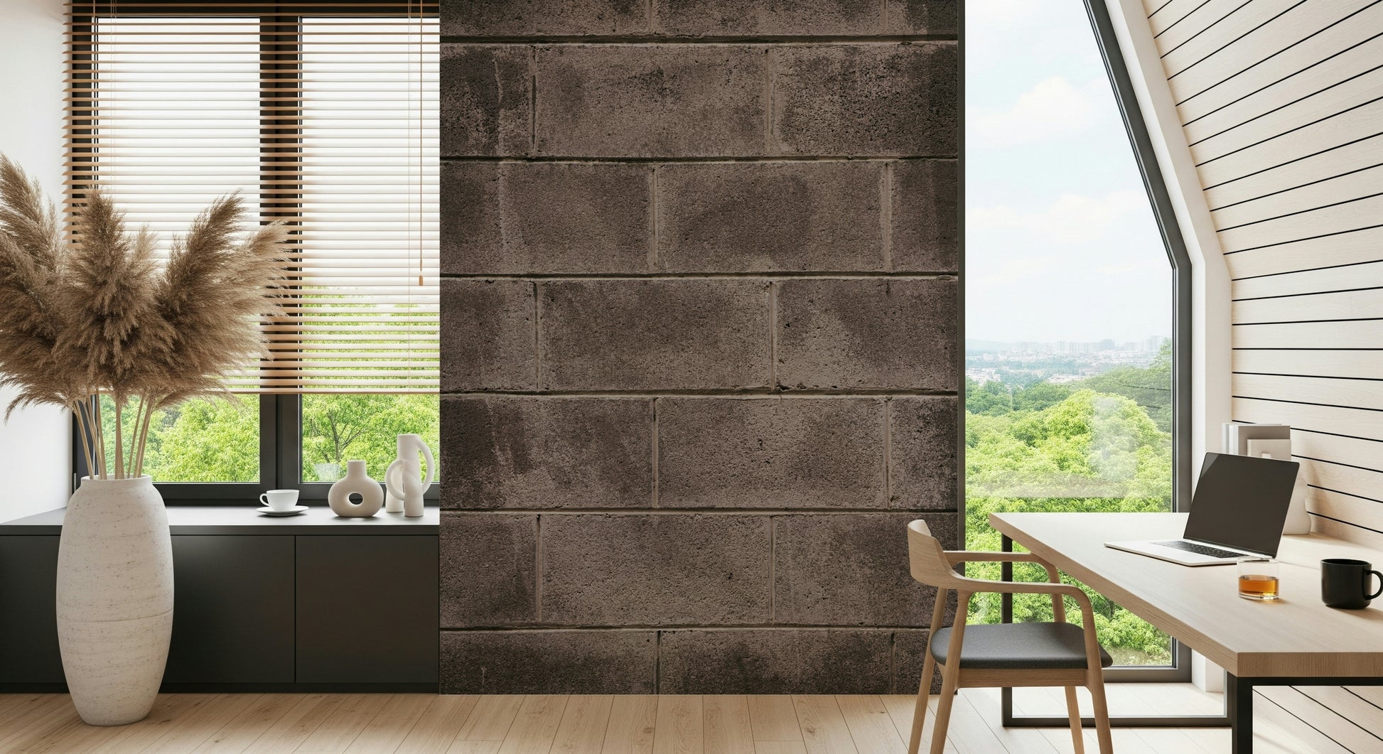 Authentic distressed wall wallpaper mural with rough textures and vintage character for timeless interior design.