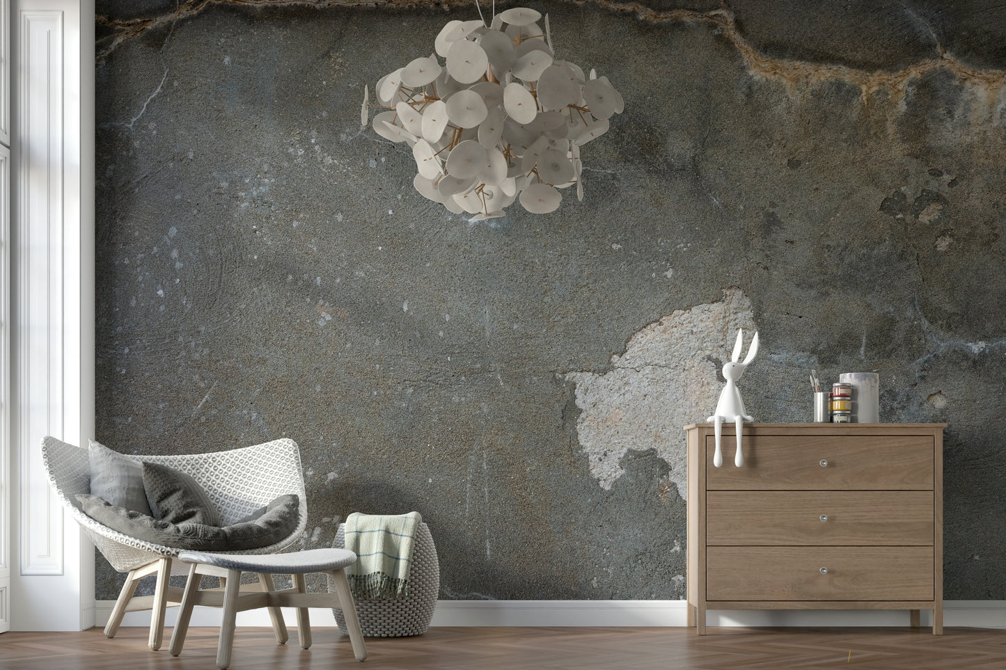 Urban Gray - Industrial Wall Wall Mural -2306807