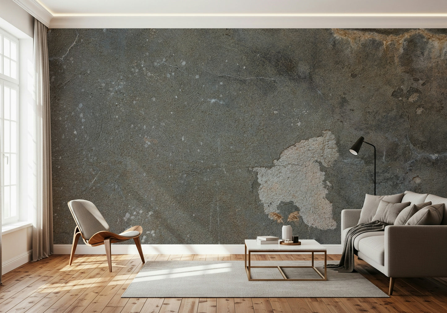 Urban Gray - Industrial Wall Wall Mural -2306807