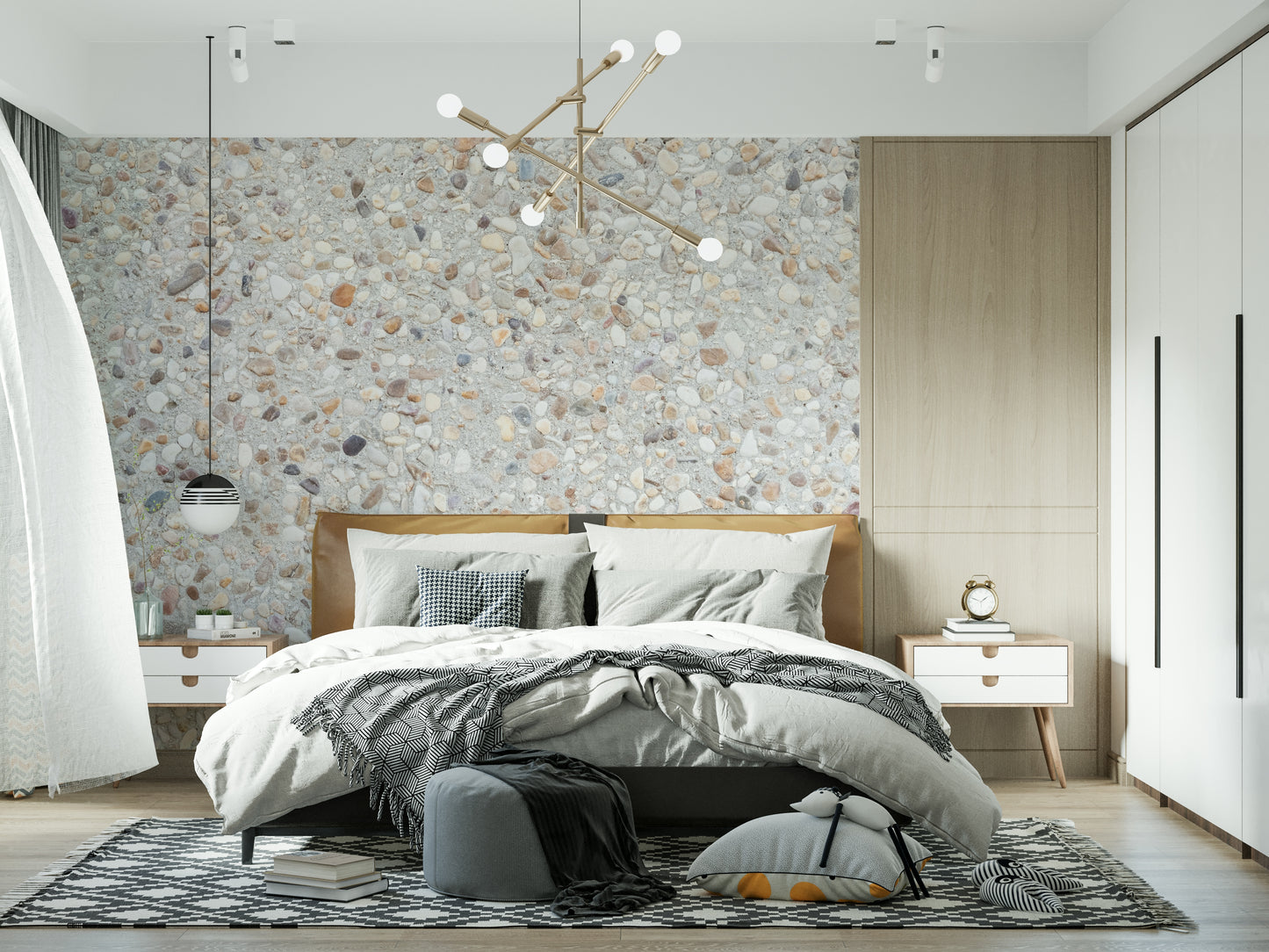 Pebble Beach Texture Wall Mural -2306812