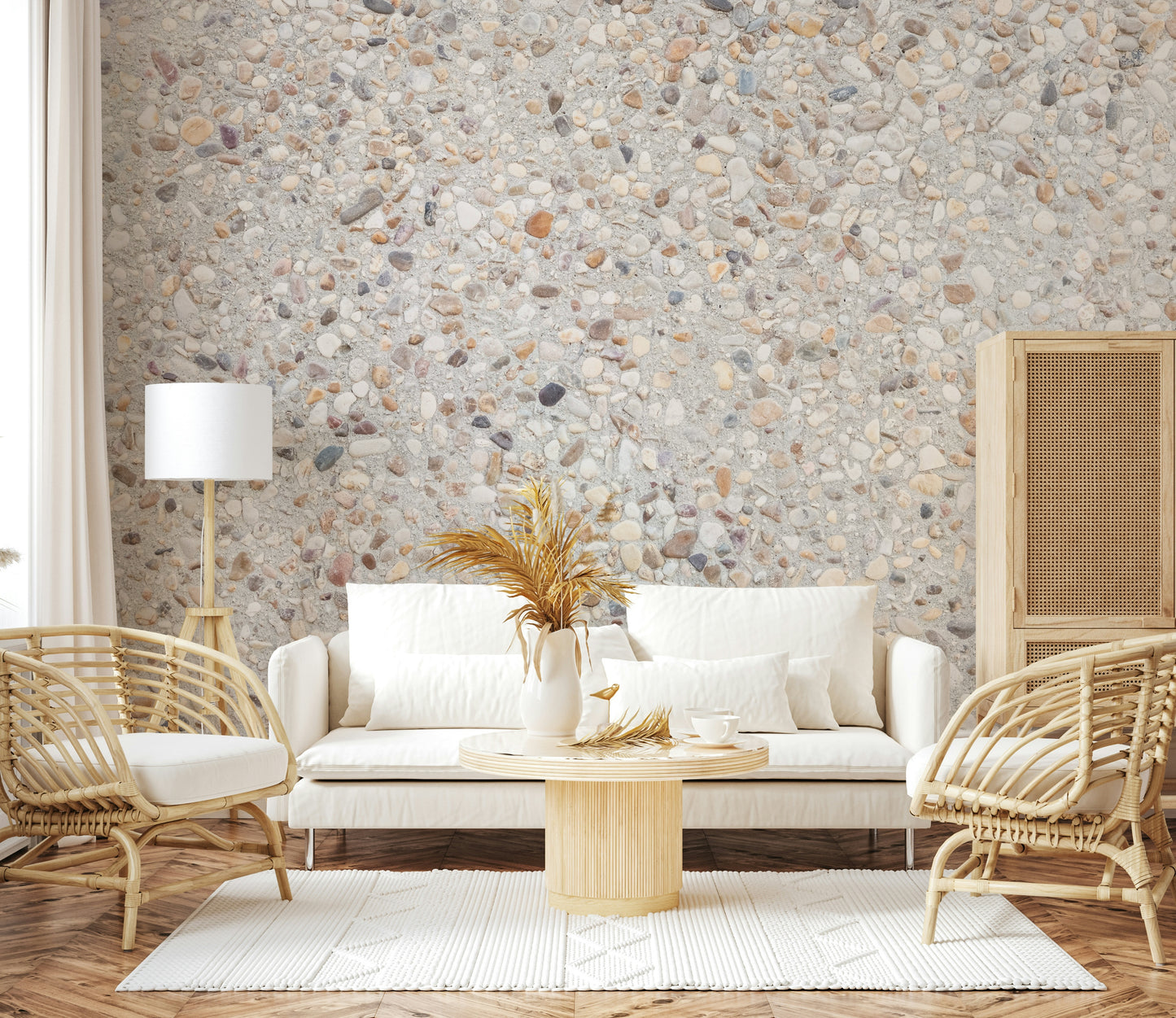 Pebble Beach Texture Wall Mural -2306812